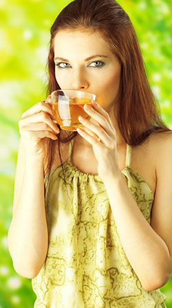 Girl Drinking Tea