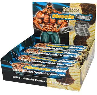 Click to Shop for Max’s Muscle Meal Bars & Cookies Max’s Muscle Meal Bars & Cookies