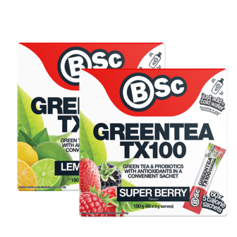BSc Body Science Green Tea TX100 Twin Pack