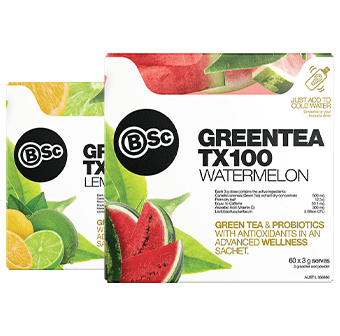BSc Body Science Green Tea TX100 Twin Pack