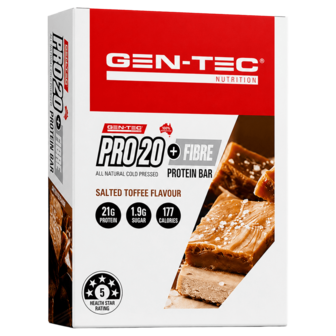 Gen-Tec Pro 20 + Fibre Protein Bars