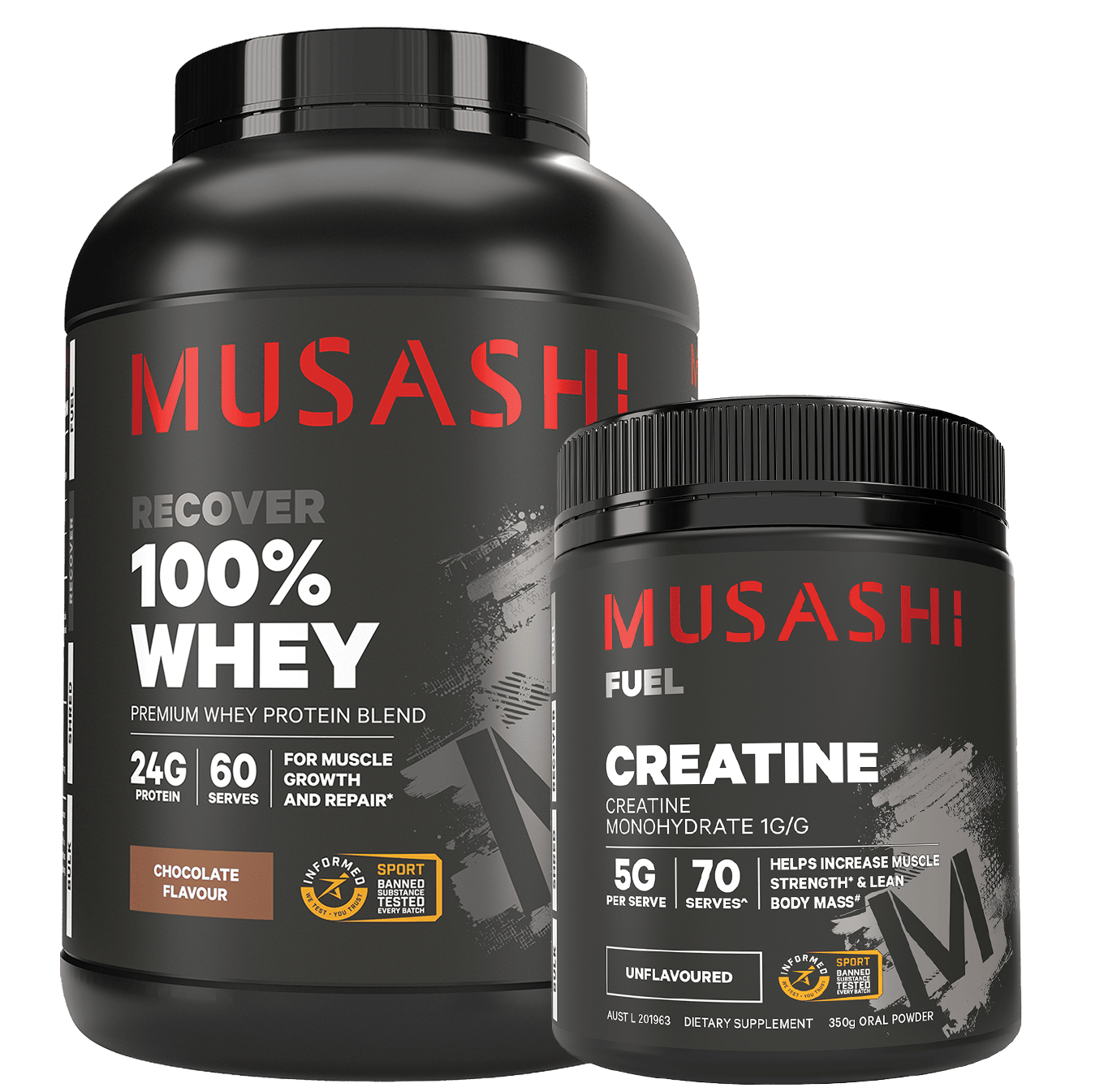 Musashi 100% Whey + Creatine Bundle