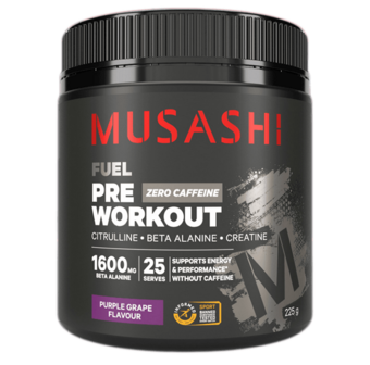 Musashi Pre Workout Zero Caffeine