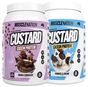 Muscle Nation Custard Casein Twin Pack