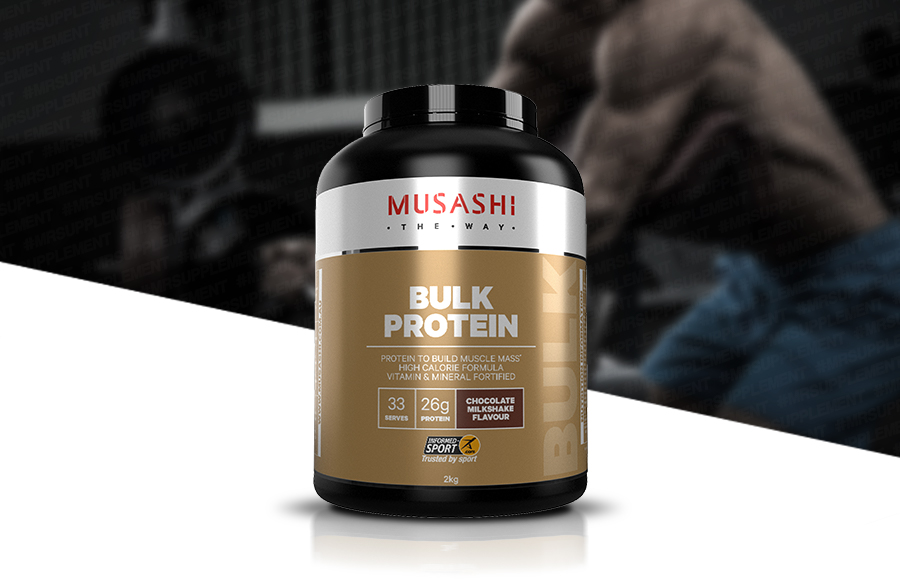 Musashi Bulk Protein Vanilla Milkshake 900g